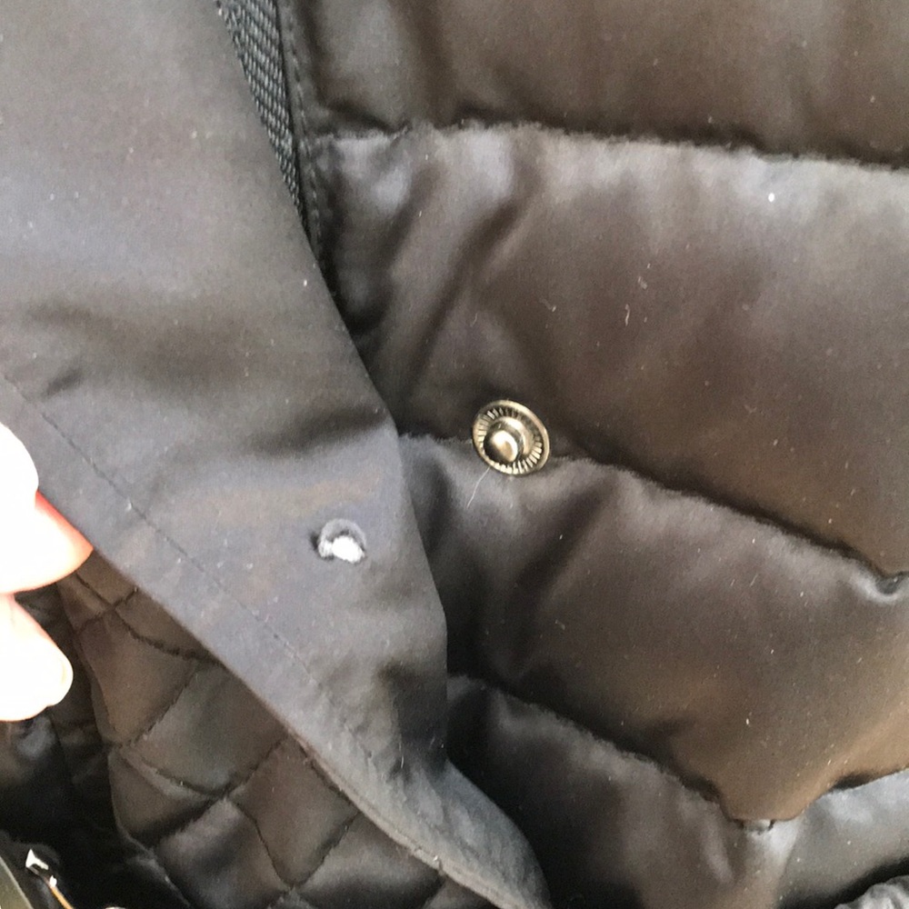 Andrew Marc Quilted Down Belted Satin Puffer Coat Jacket Black Size XL NWT - Picture 17 of 17